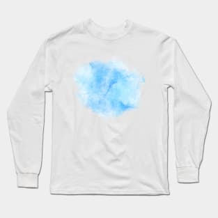 Blue Watercolor  Designs .Backsplash Long Sleeve T-Shirt